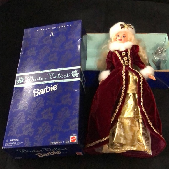 Barbie Other - Winter Velvet Barbie - Avon Exclusive